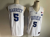 Duke Blue Devils 5 RJ Barrett White Nike College Basketball Jersey,baseball caps,new era cap wholesale,wholesale hats